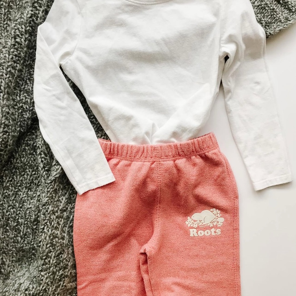 Roots Kids Pink Sweatpants